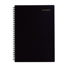 Maruman Black Mnemosyne 5mm Dot Grid Spiral Notebook 80ct